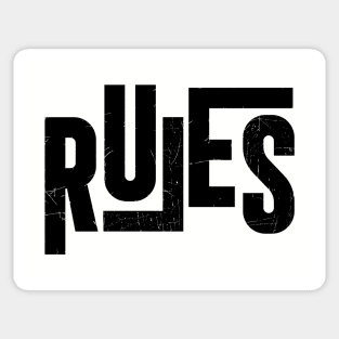 Rules // Old school Hiphop Sticker